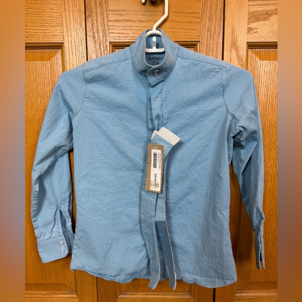 Tuff Rider Youth Blue Kids Button Down English Shirt